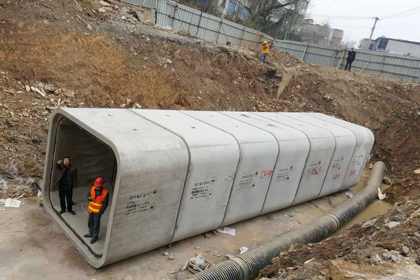 中鐵(tiě)城(chéng)建工(gōng)地(dì)施工(gōng)（方涵）